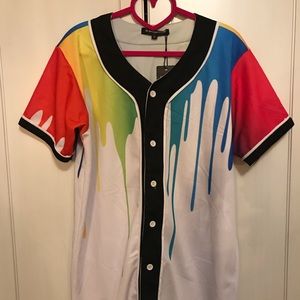 Mr. Bao Long & Miss Go: Men’s M Rainbow Drip Top